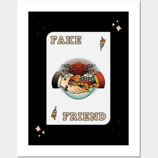 Fake Friends Tattoo Design Posters and Art